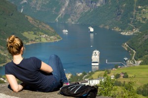 Vue panoramique du Fjord Geiranger