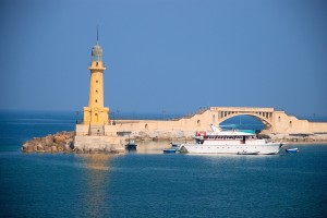 Vue sur le Phare d'Alexandrie ( Egypte)