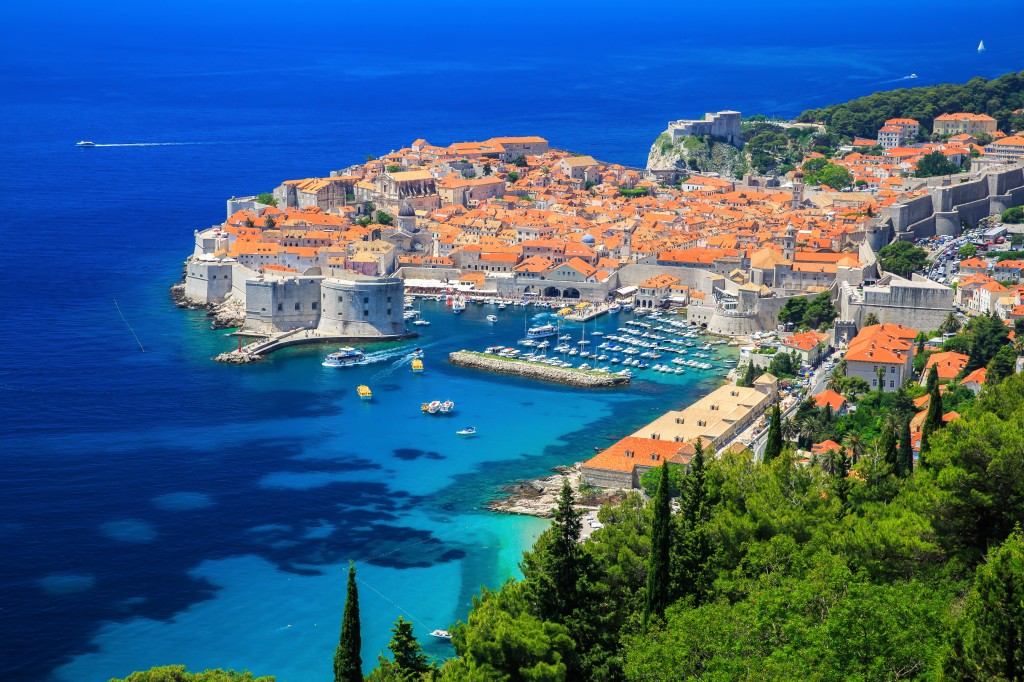 Vue sur la ville de Dubrovnik