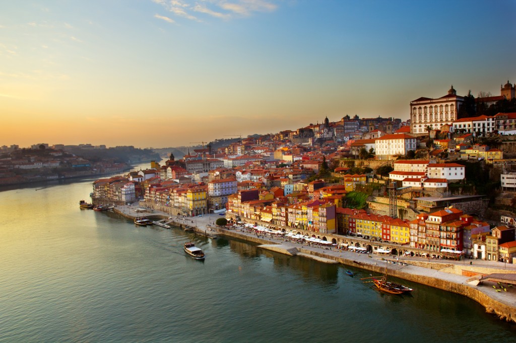 La ville de Porto située sur le bord du Douro