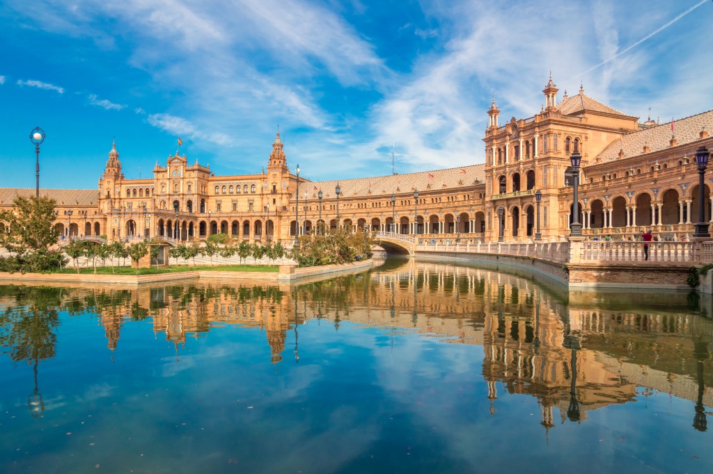 Place d'Espagne a Seville (Espagne)