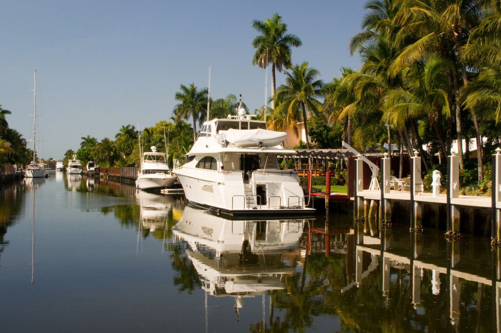 Un canal de Fort Lauderdale ( Floride)