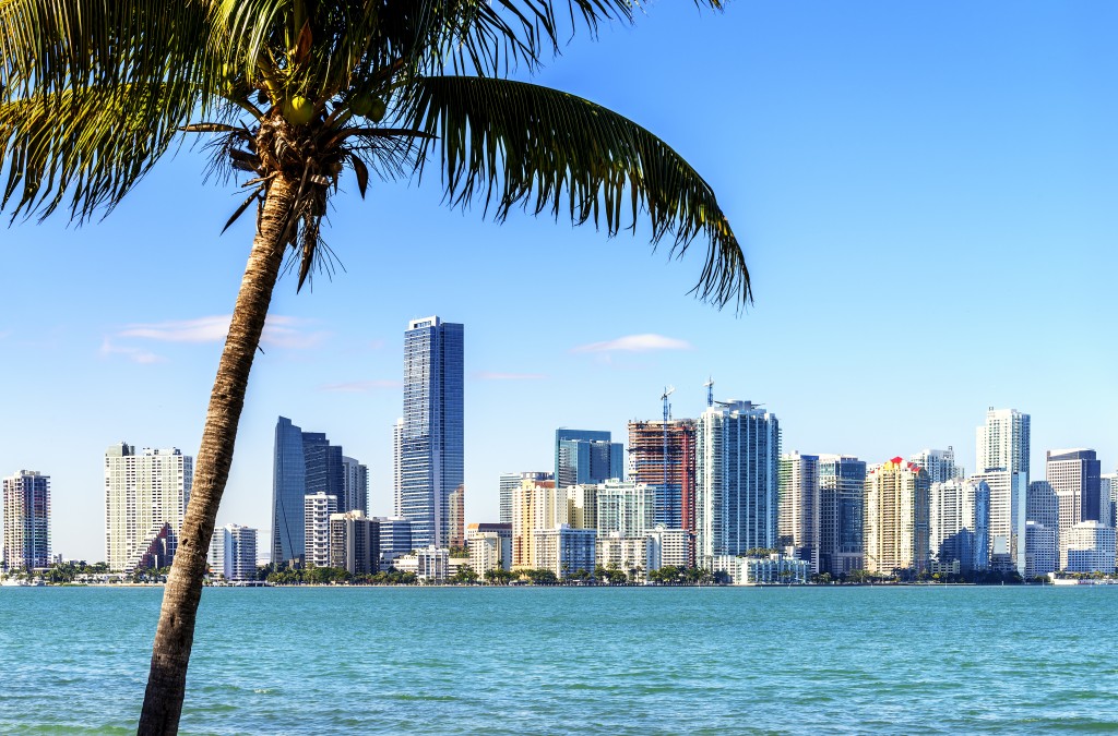 La "skyline" de Miami, Florida