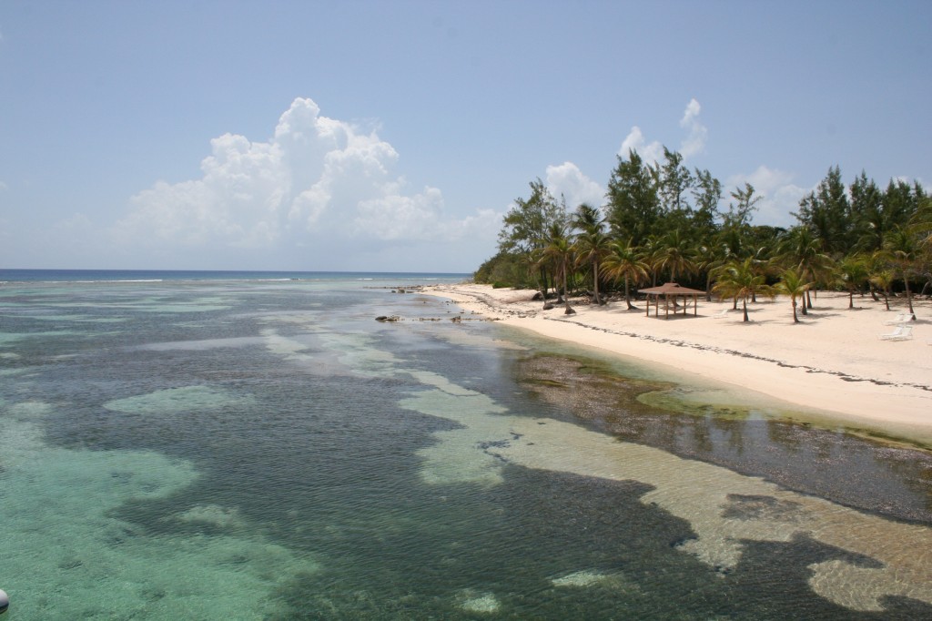 Tropical island beach, Ca¨man Brac, aux iles Caïman