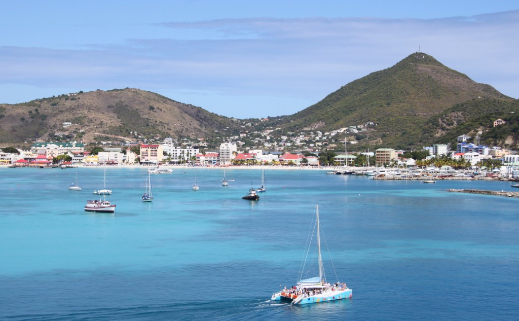 Saint Martin ; Marigot coté Français et Philipsburg  coté Neerlandais